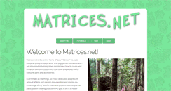 Desktop Screenshot of matrices.net