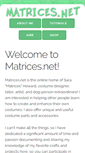 Mobile Screenshot of matrices.net