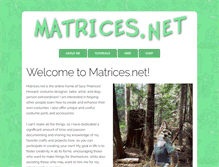Tablet Screenshot of matrices.net